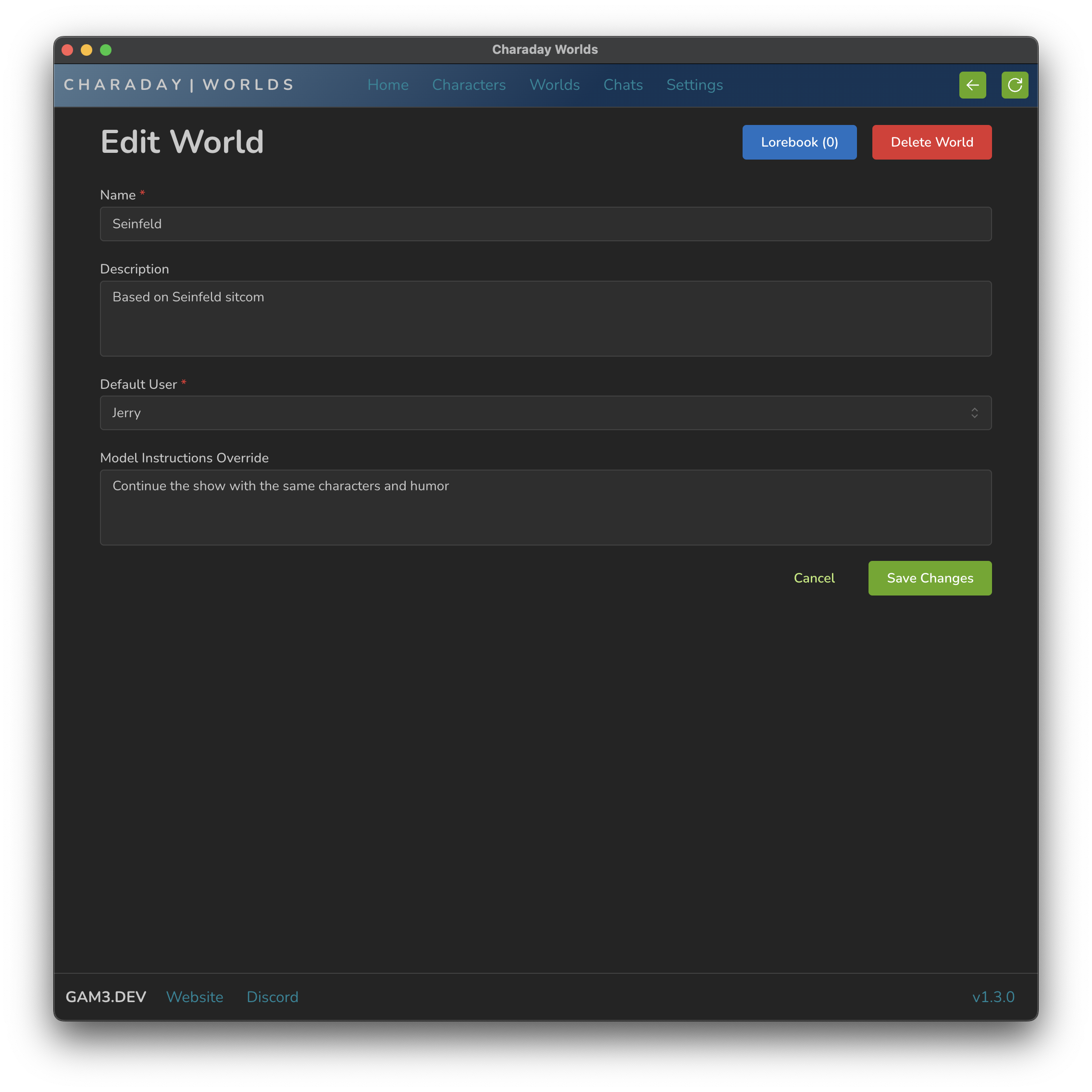 Charaday Screenshot