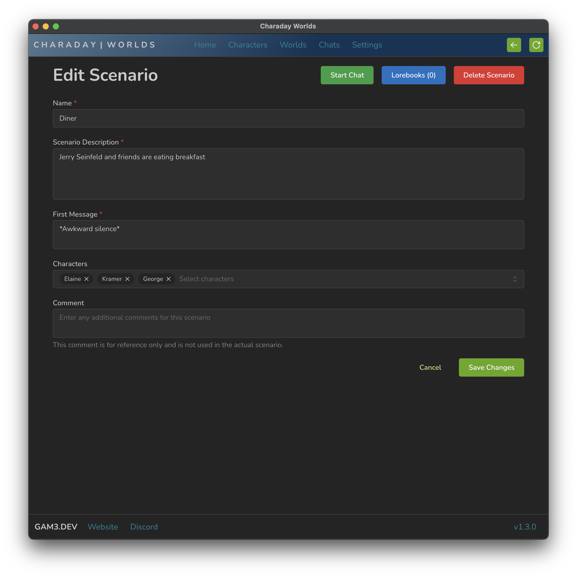 Charaday Screenshot